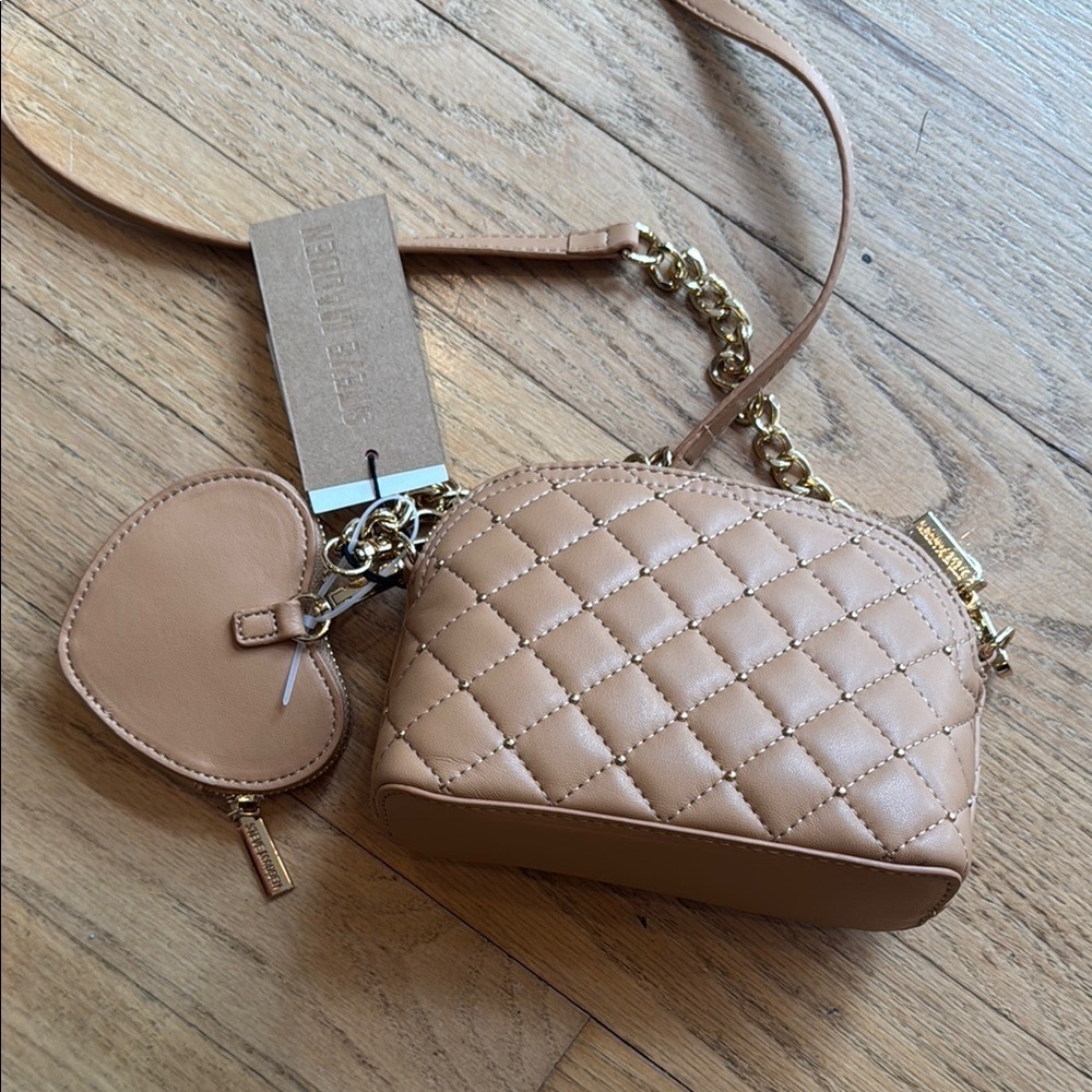 Steve Madden Crossbody Bag Tan NWT - Picture 5 of 12